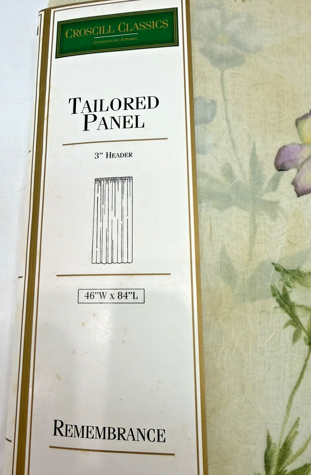 Crossbill Classics Tailored Panel Remembrance 46 X 84 Style 91F8 NEW