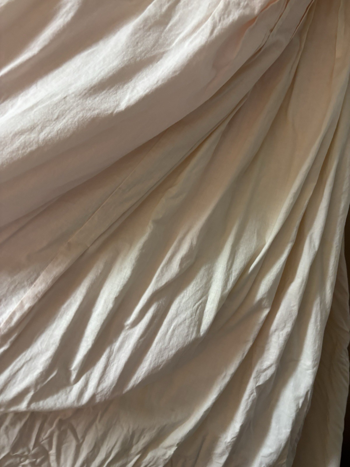 Set/2 Pottery Barn Teen 44×84” Shimmer Velvet Tie Top Drapes Blush Pink