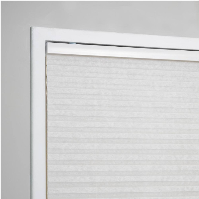 White Cordless Eco Polyester Honeycomb Cellular Shade 32in. W x 84in. L