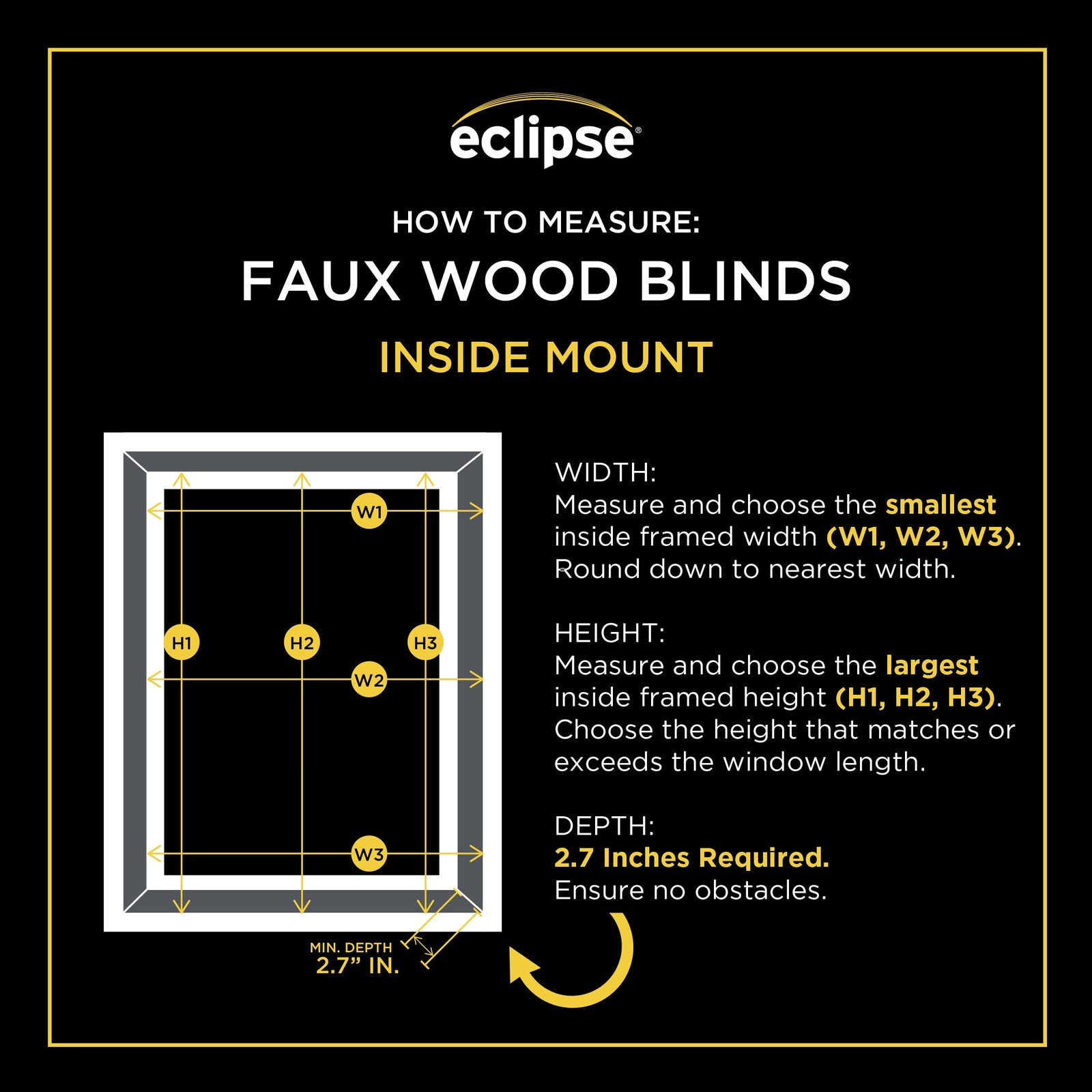 Eclipse 2In. Faux Wood Blinds 21W X 72L In Dark Oak – Blinds Certified