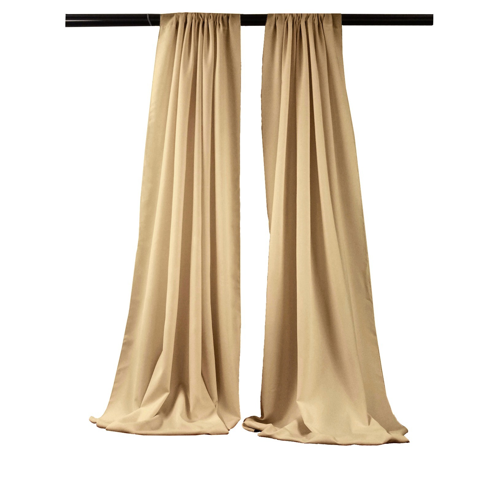 LA Linen Pack-2 Polyester Backdrop 96-Inch High by 58-Inch Wide. Made in USA