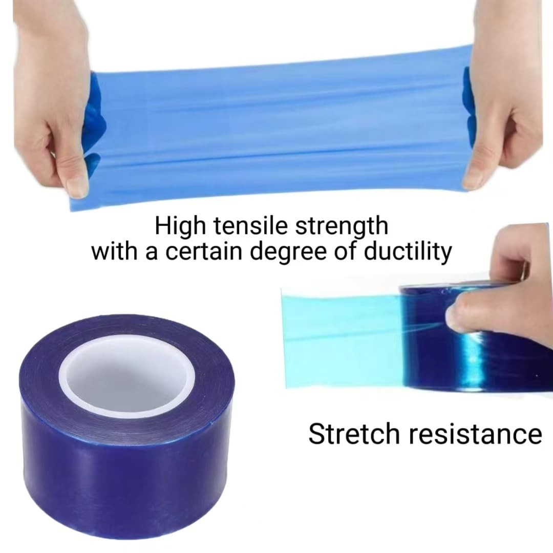 Durable Blue Adhesive Film for Wheel Hub Protection – Easy Install, Strong Adhes