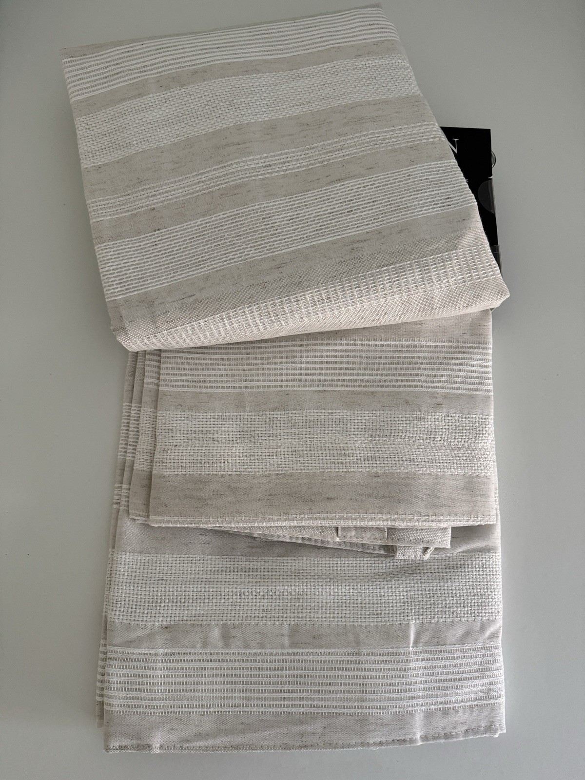 Ralph Lauren Window Curtains 2 Panels 100% Blackout 54 x 96 Linen Carson Natural