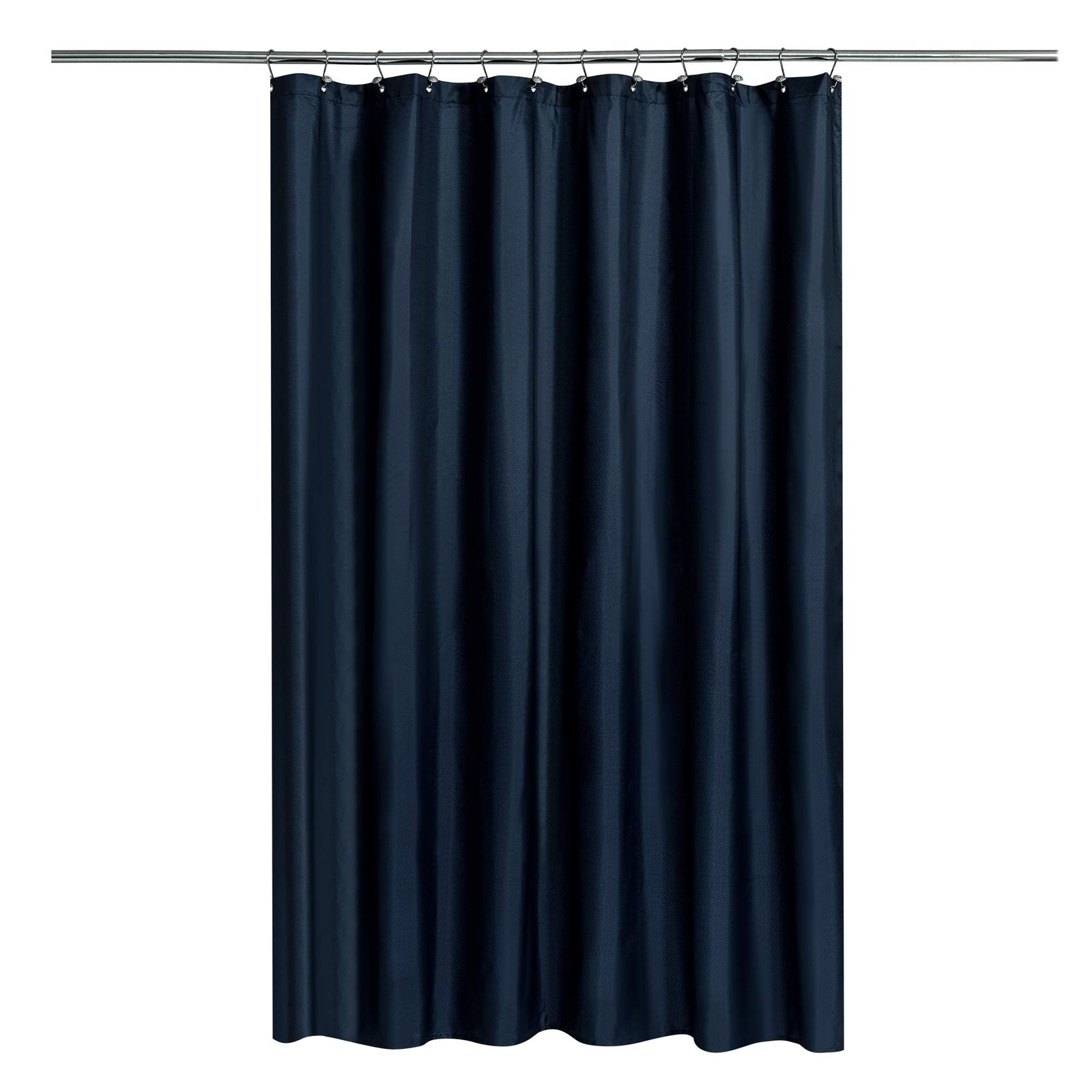 N&Y HOME Fabric Shower Curtain Liner with 72″W x 72″L (Pack of 1), Navy