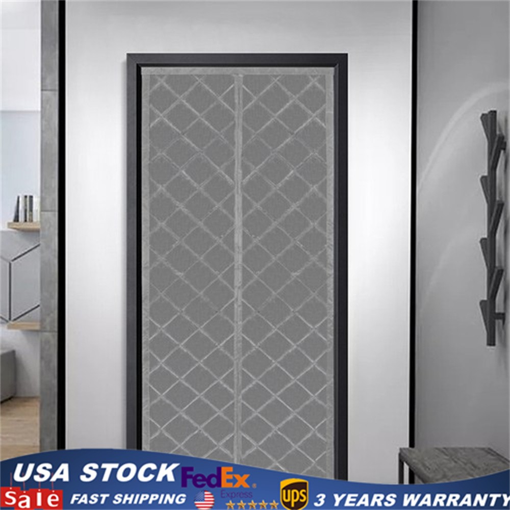 Magnetic Thermal Insulated Door Curtain Window Door Room Divider 34x82inch