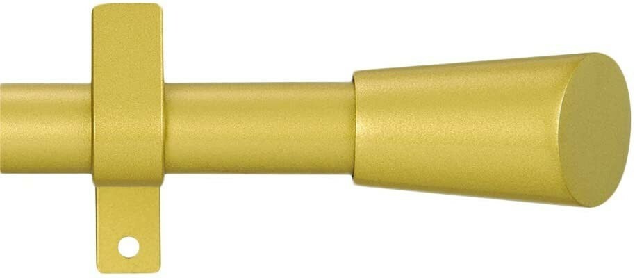 Vimayta 3/4 inch Curtain Rod with Bevel Horn Finials Curtain Rod 28-48 inches