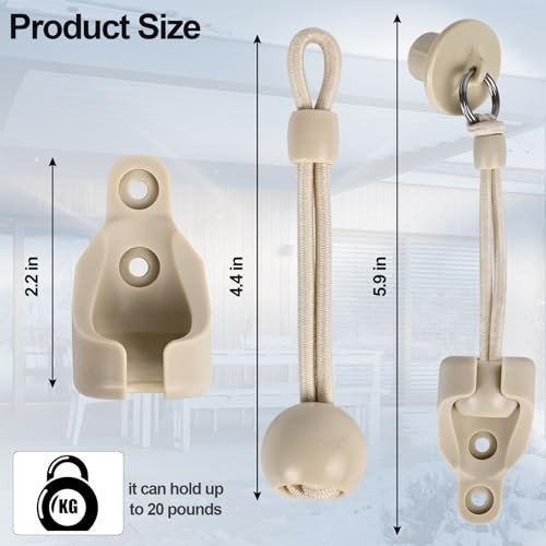 Universal 3-Pack Bungee Kit for Exterior Sun Shades 3-pack bungee kit Beige