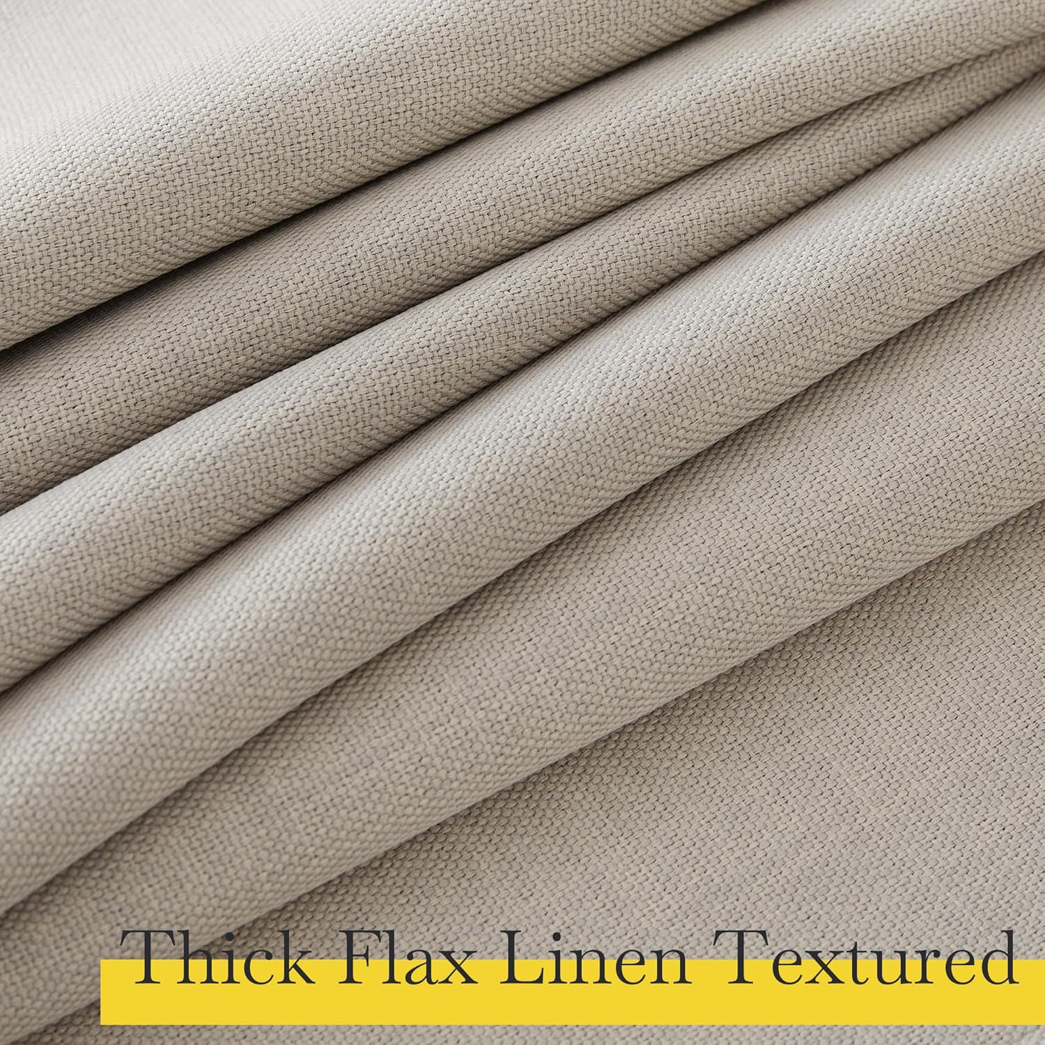 Thick 100% Blackout Curtains 84″ – 2 Panels, Thermal Room Darkening Angora