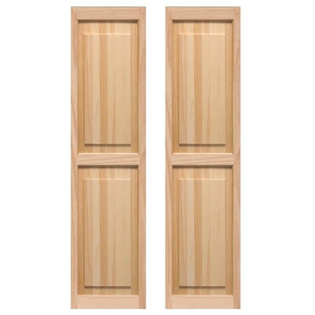 Pinecroft SHP51 Exterior Raised Panel Shutters 15 x 51 in.