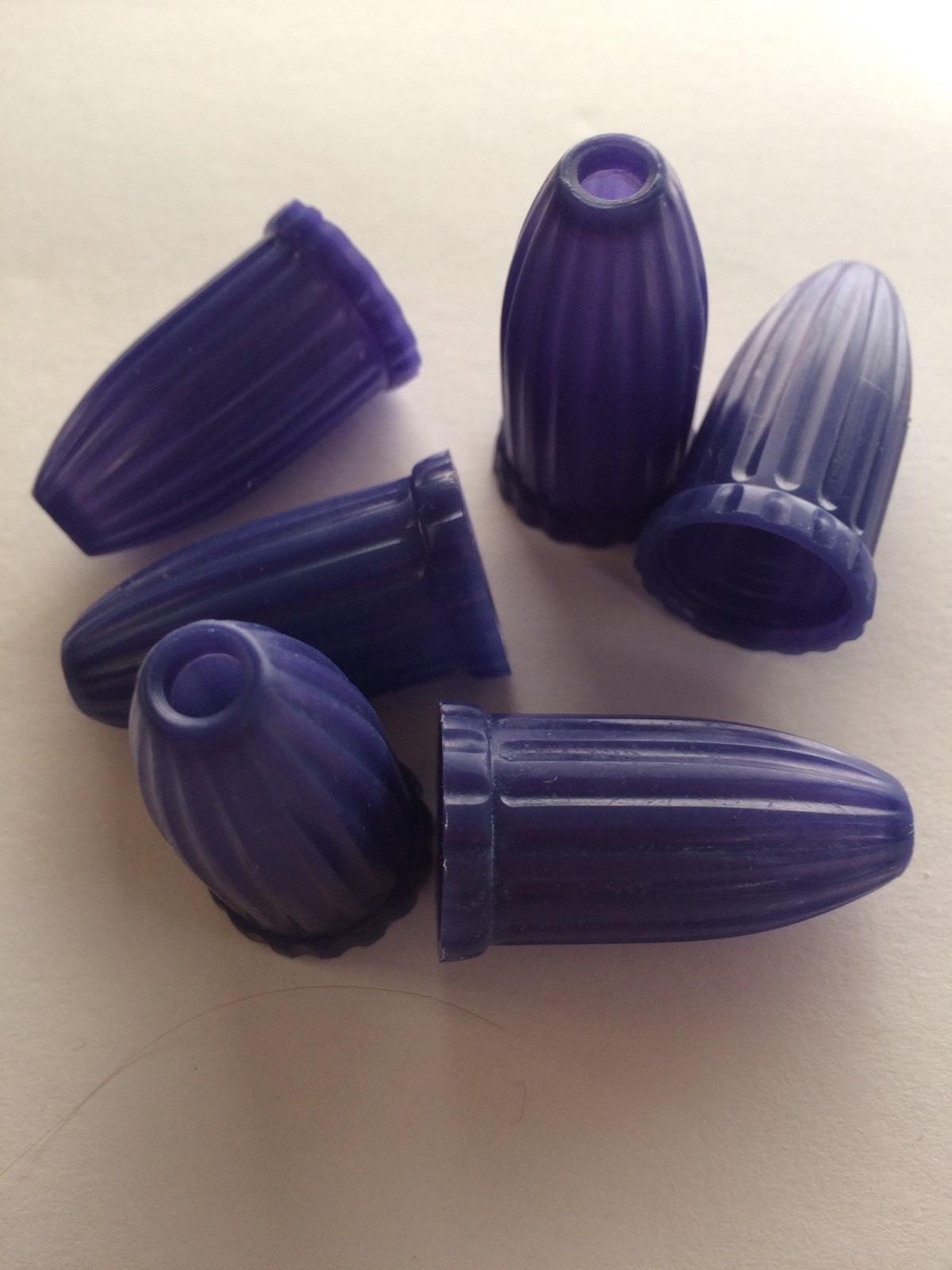 Vintage/Retro/ Mid Century Modern/ Purple Window Blind/Lamp Pulls NOS Lot of 6
