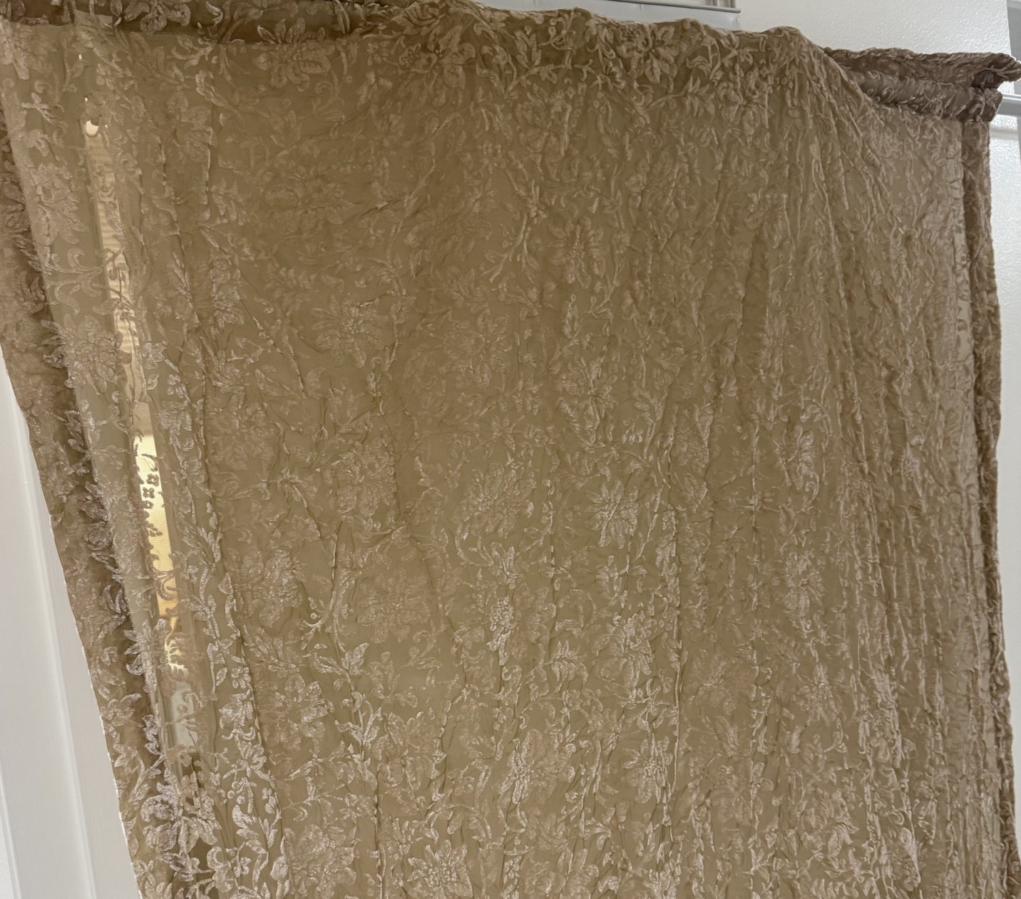 Victorian Burn Out Curtains 80 Inches Long By 40 Inches Wide Set Of 2