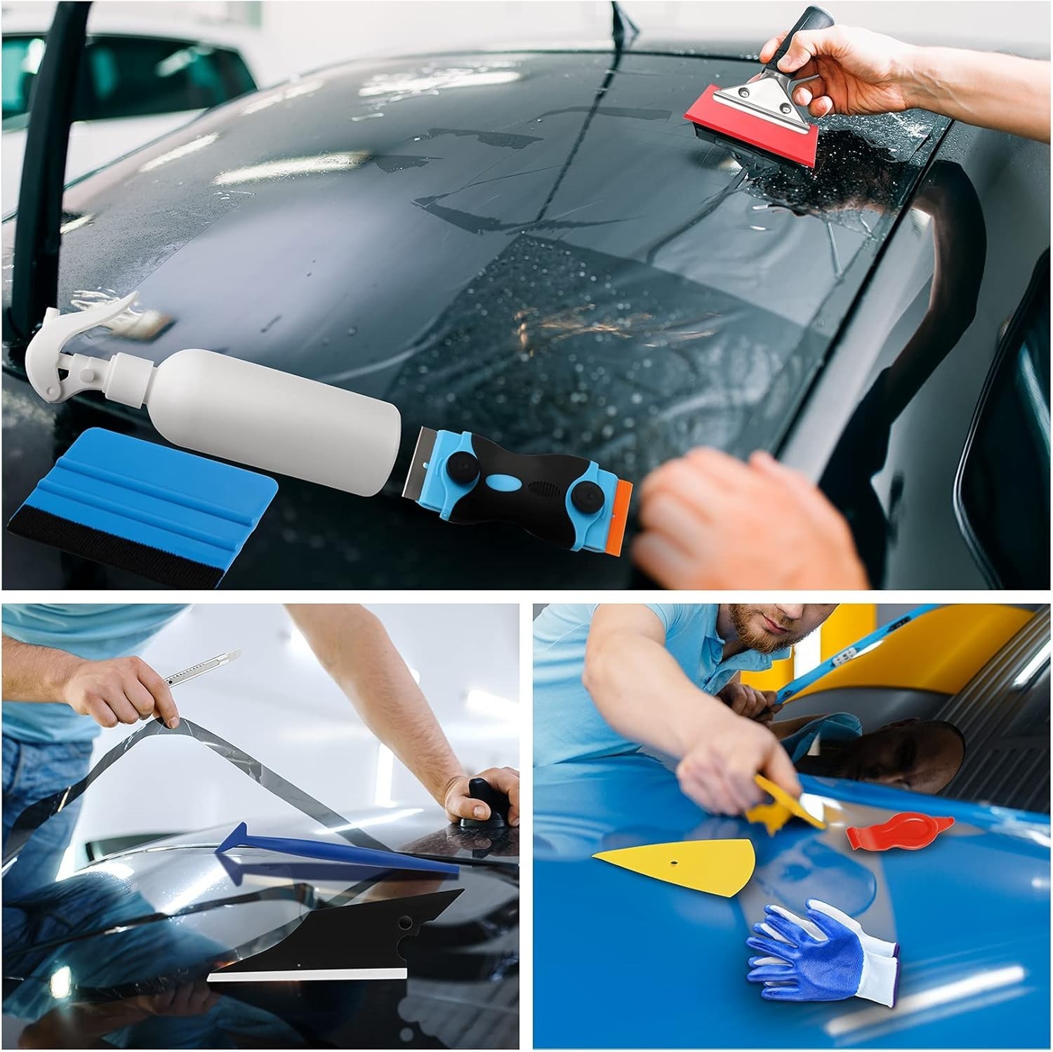 Herramienta Para Polarizar Ventana De Carro Auto Tinte Tint Tool Aplicación 45Pi