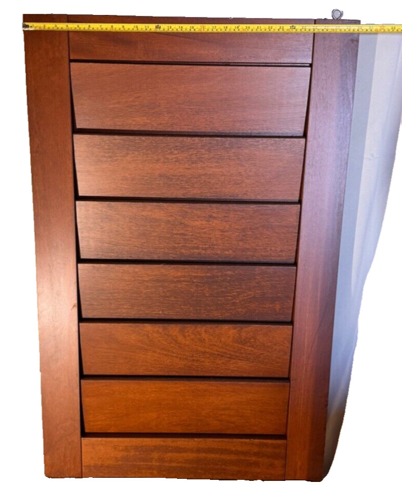 dark brown wooden plantation shutters