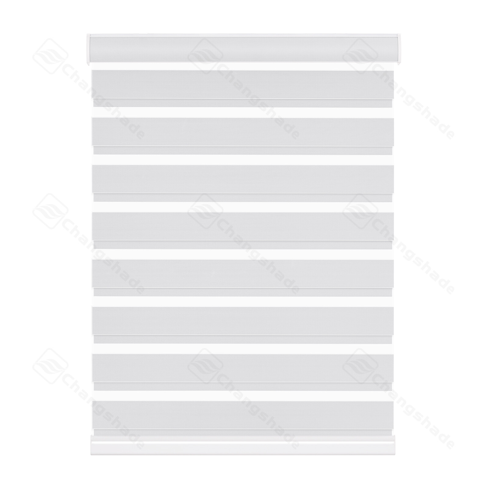 Custom Size Cordless Dual Layer Zebra Roller Shades Blackout(85%) Roller Blinds