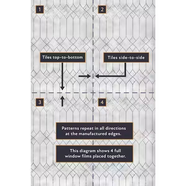 24 in. W x 36 in. H Elderberry Decorative Window Film