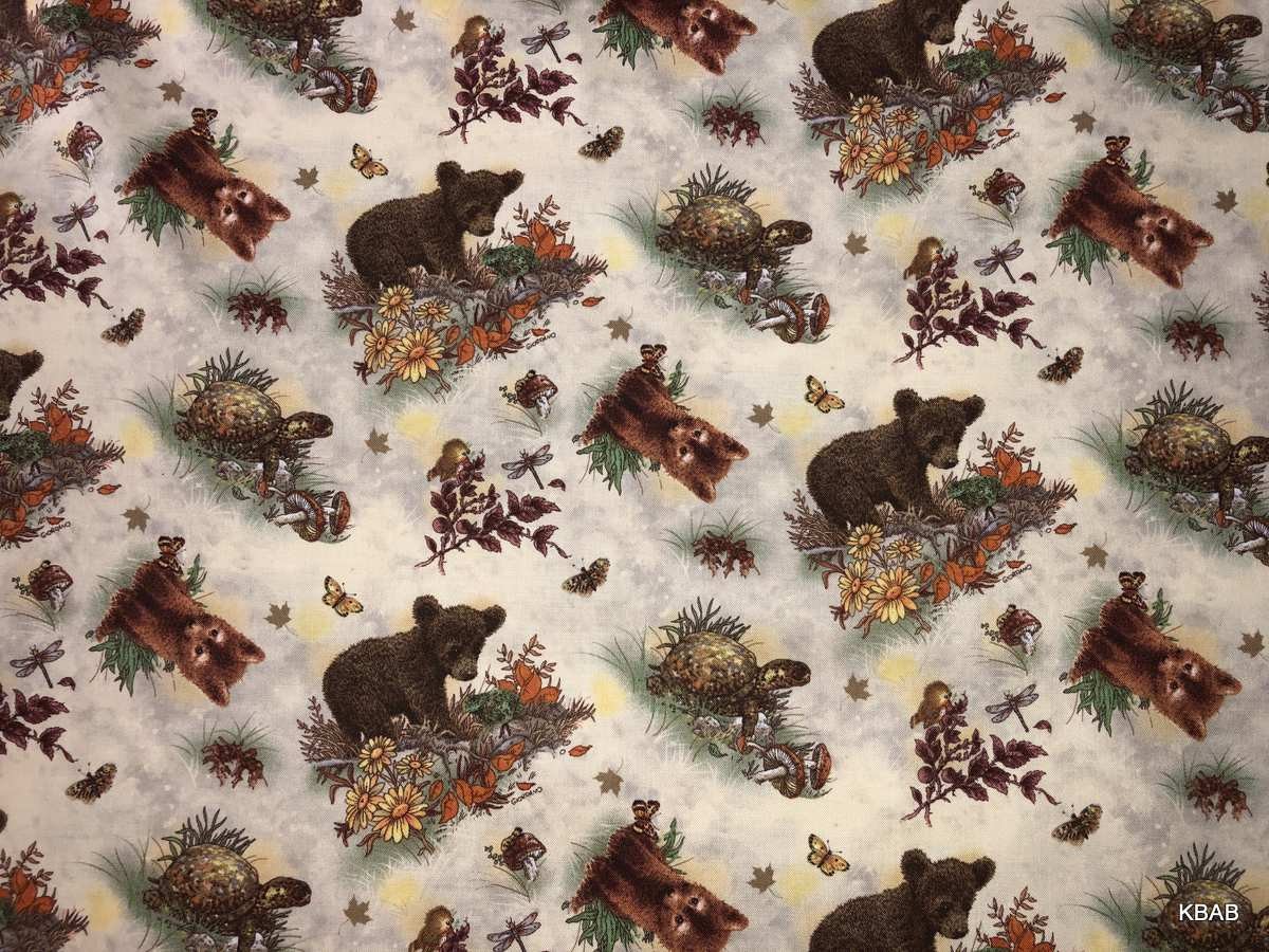 Woodland Baby Wildlife Valance Forest Animals Bear Fox Autumn Farmhouse Curtain
