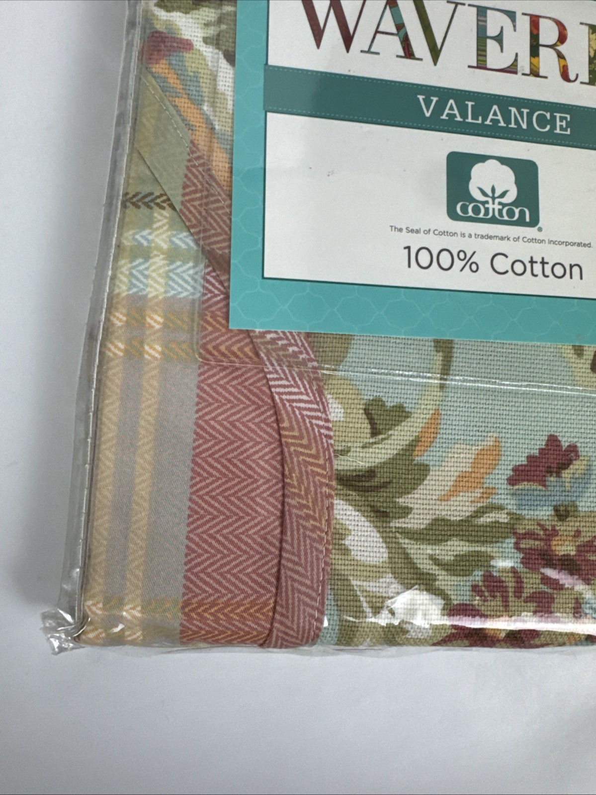 Waverly Jacqueline Valance 60×18 Spring Bling Vapor NEW Cotton floral cottage