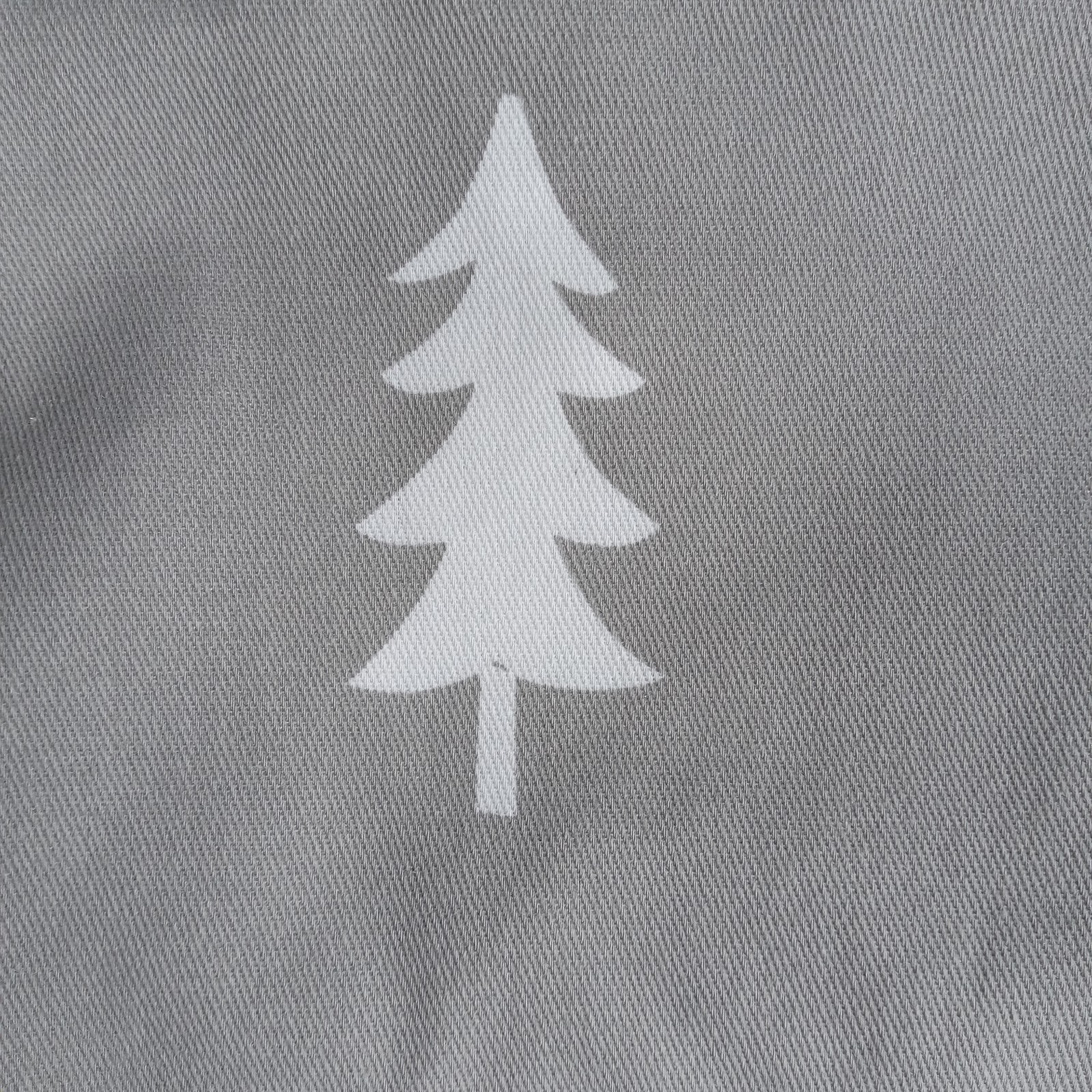 Curtains-Blackout- TWO PANELS, Cloud Island, 42”x63” Gray w/Trees FAST SHIPPING!