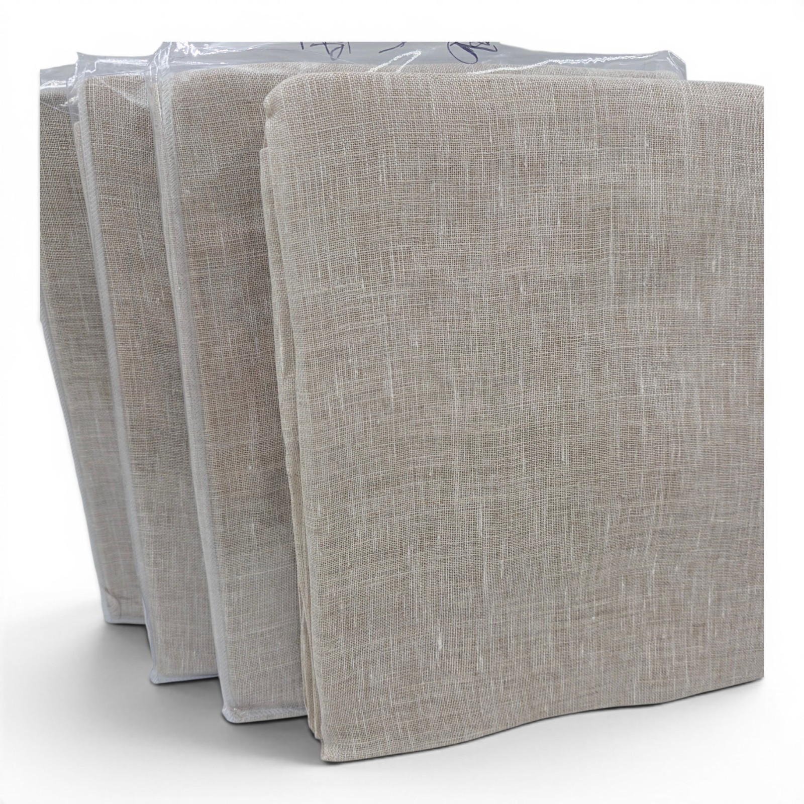 West Elm Sheer European Flax Linen Curtains Set of 4 36×96 Natural Flax New