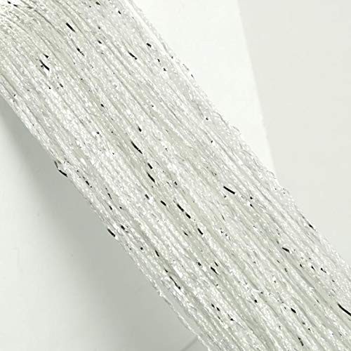 Home Decor Sequin Curtain for Doorway,Door String Curtains, 39×79 inch White1