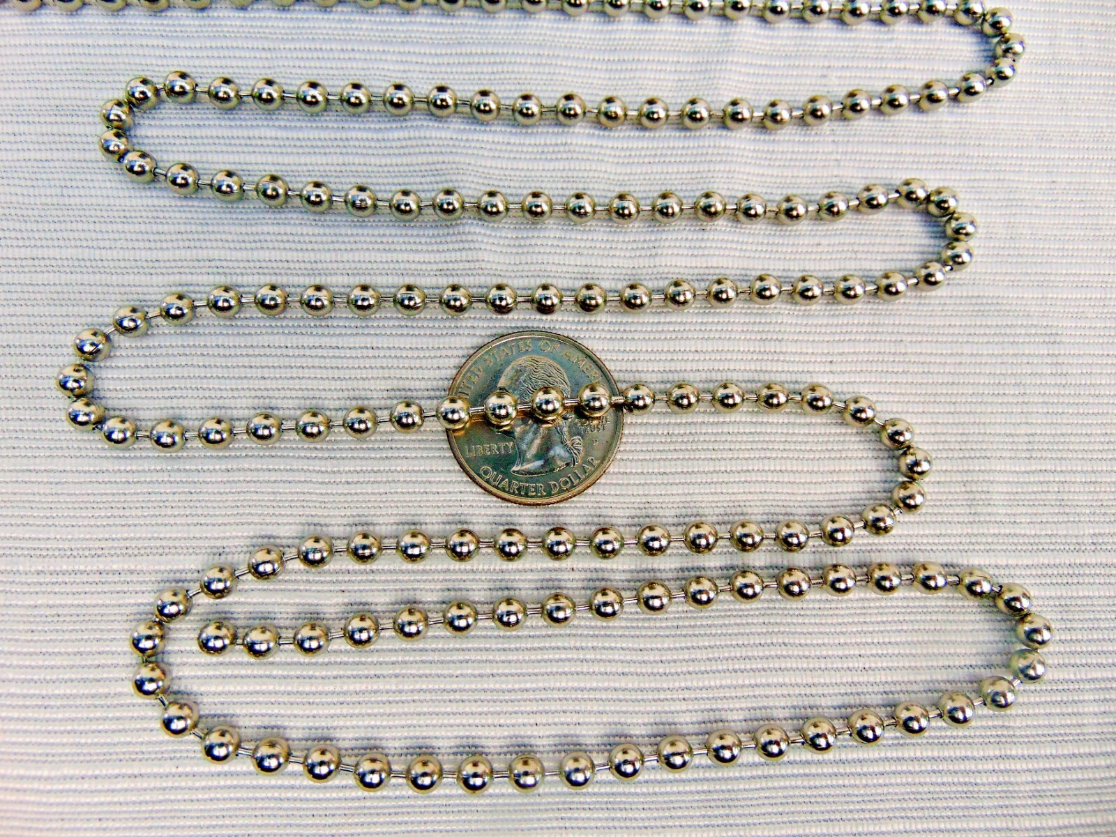 Roller Shade replacement chain 4.5mm Stainless Steel Ball Bead #10 + connectors