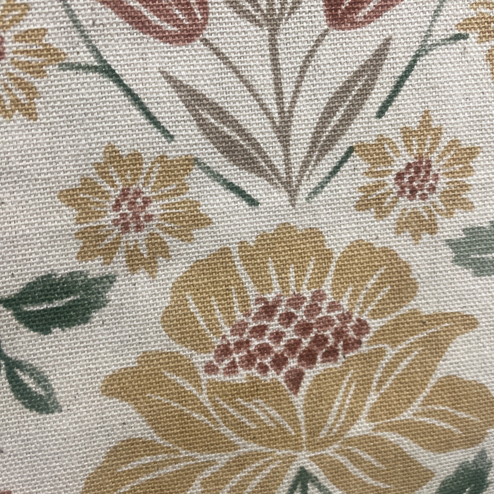 Nicole Miller Floral Jacobean Cotton Two Back Tab Window Panels – New – 50 x 96”
