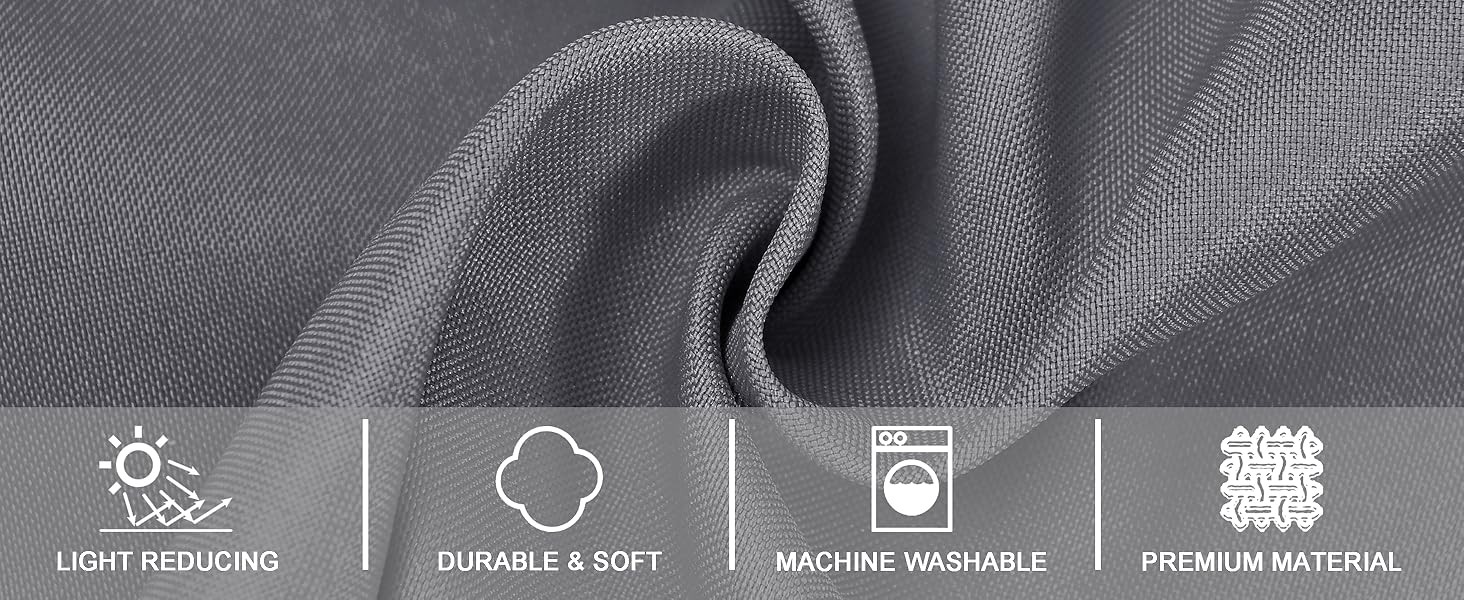 Valance Curtains for Kitchen/Living Room/Basement/Bathroom Window, Thermal