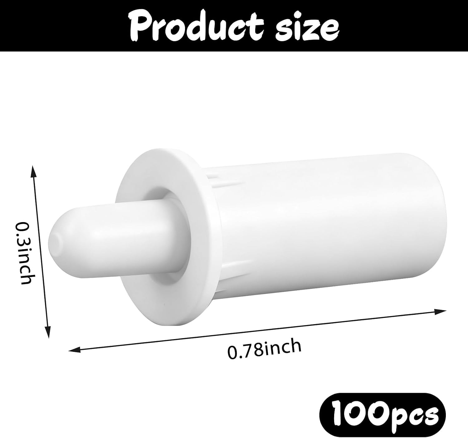 Spring-Loaded Replacement Pins – 100 Pack for Plantation Shutter Repairs