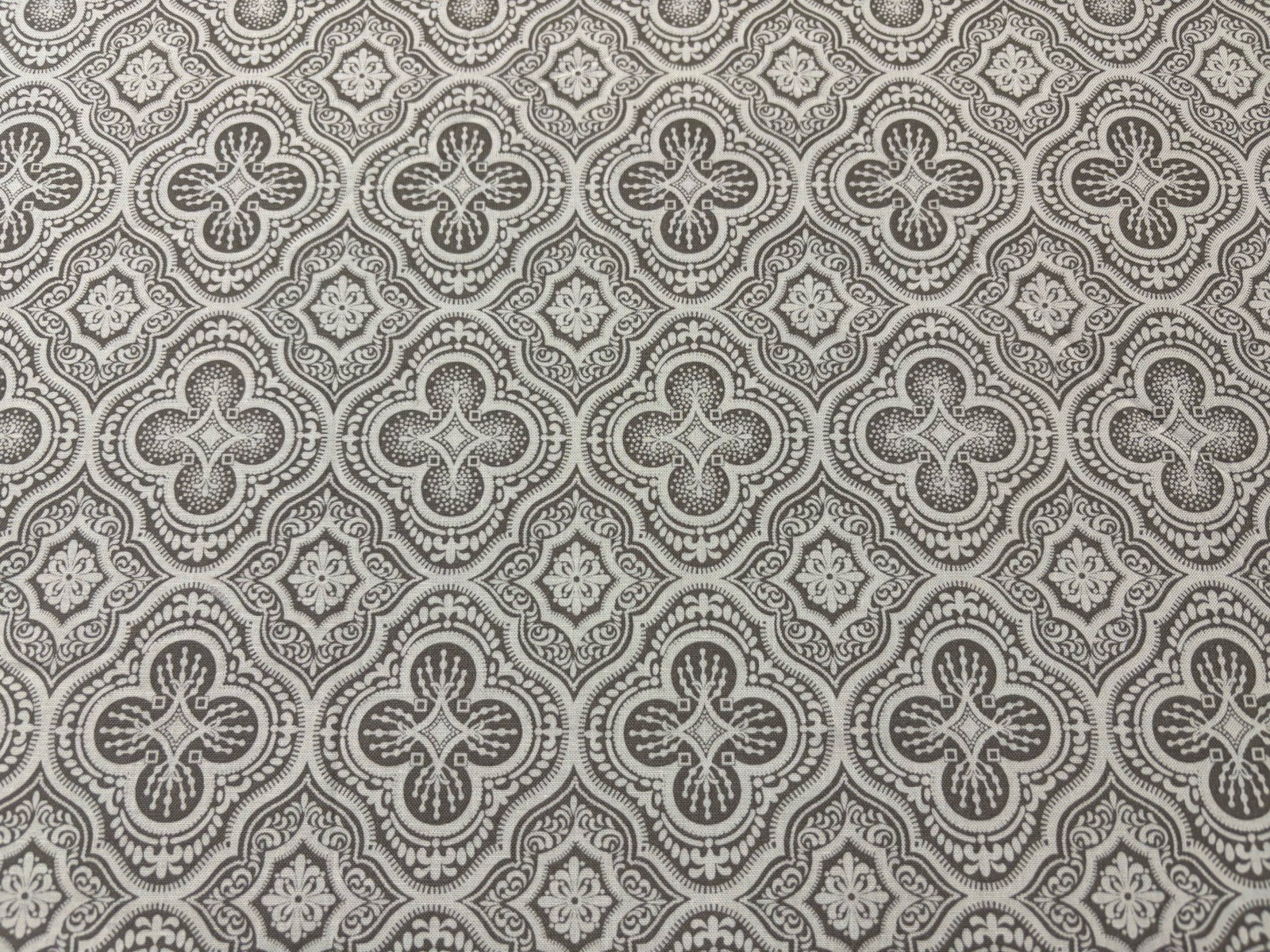 Gray & White Moroccan Window Curtain Valance Perfect for Any Room!