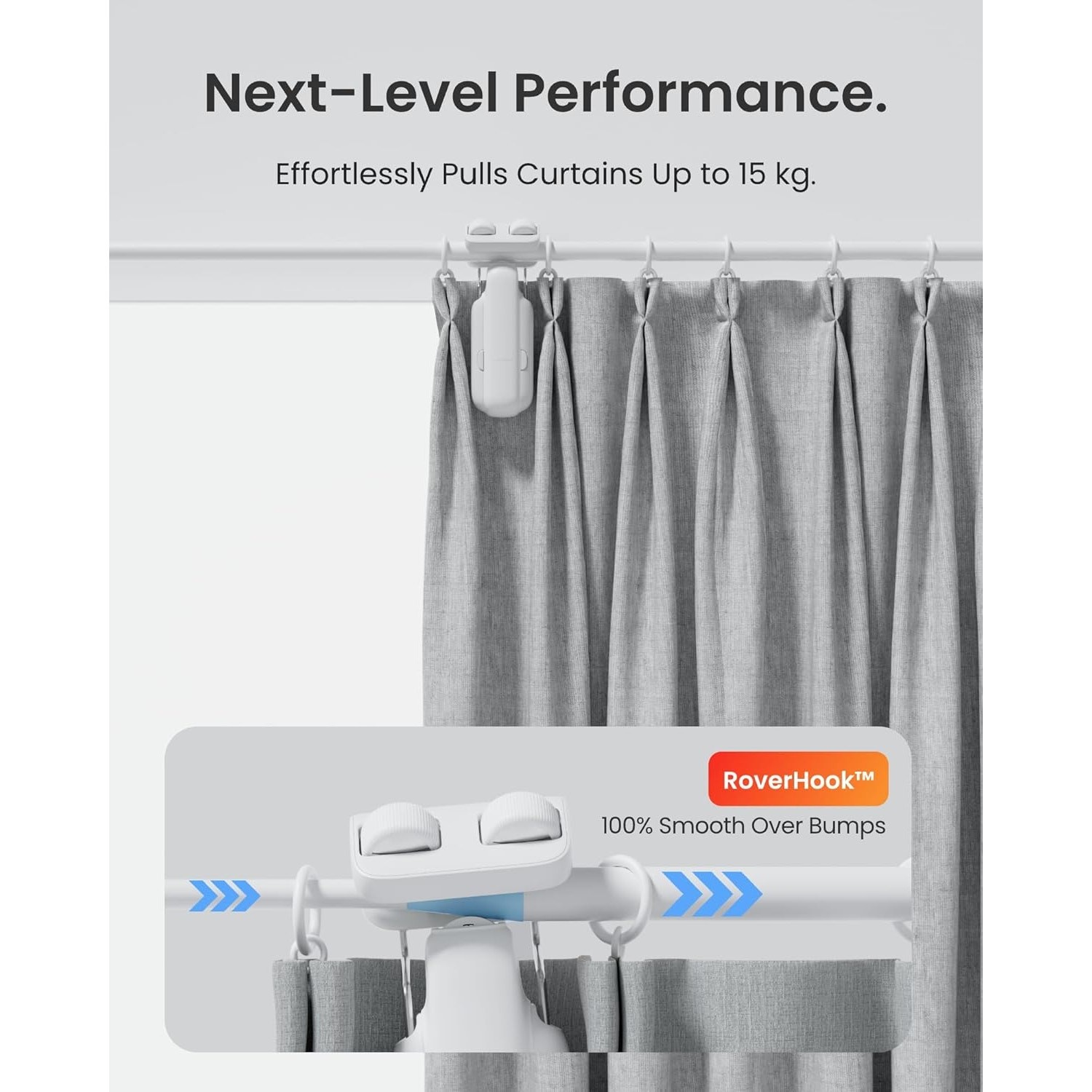 SwitchBot 2025 Automatic Curtain Opener 3 Rod-Bluetooth Remote Control