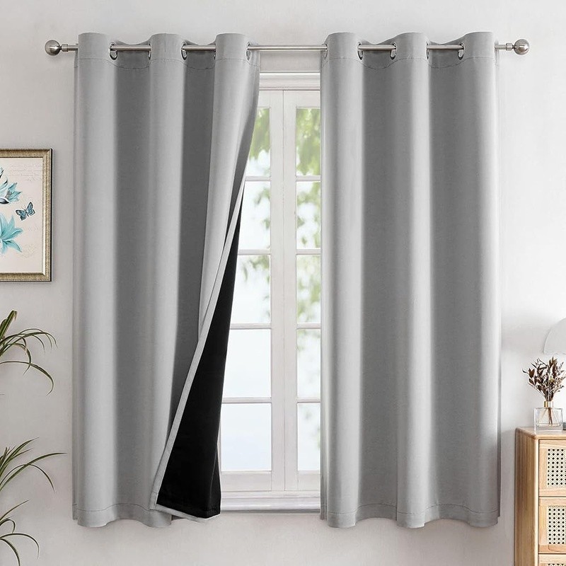 Blackout Curtains Noise Reducing Thermal Energy Efficient Drapes New