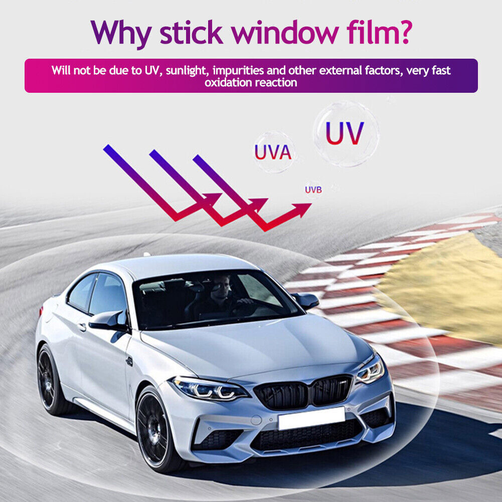 5%/15%/25%/35% VLT Uncut Window Roll Tint Film 20″ x 10ft Car Home Office Glass