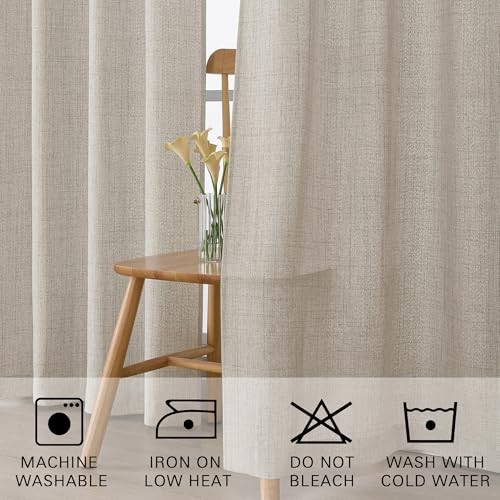 Valance for Window 14 Inch Length, Light 60″W x 14″L (Pack of 1) Linen