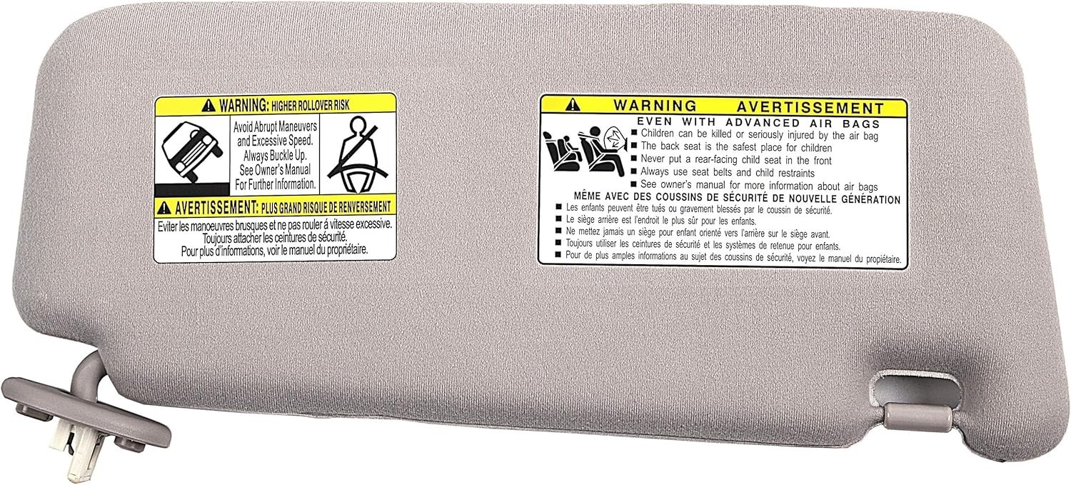 Auto Light Gray Left Driver Side Sun Visor fit for with Sunroof 2009 2010 20
