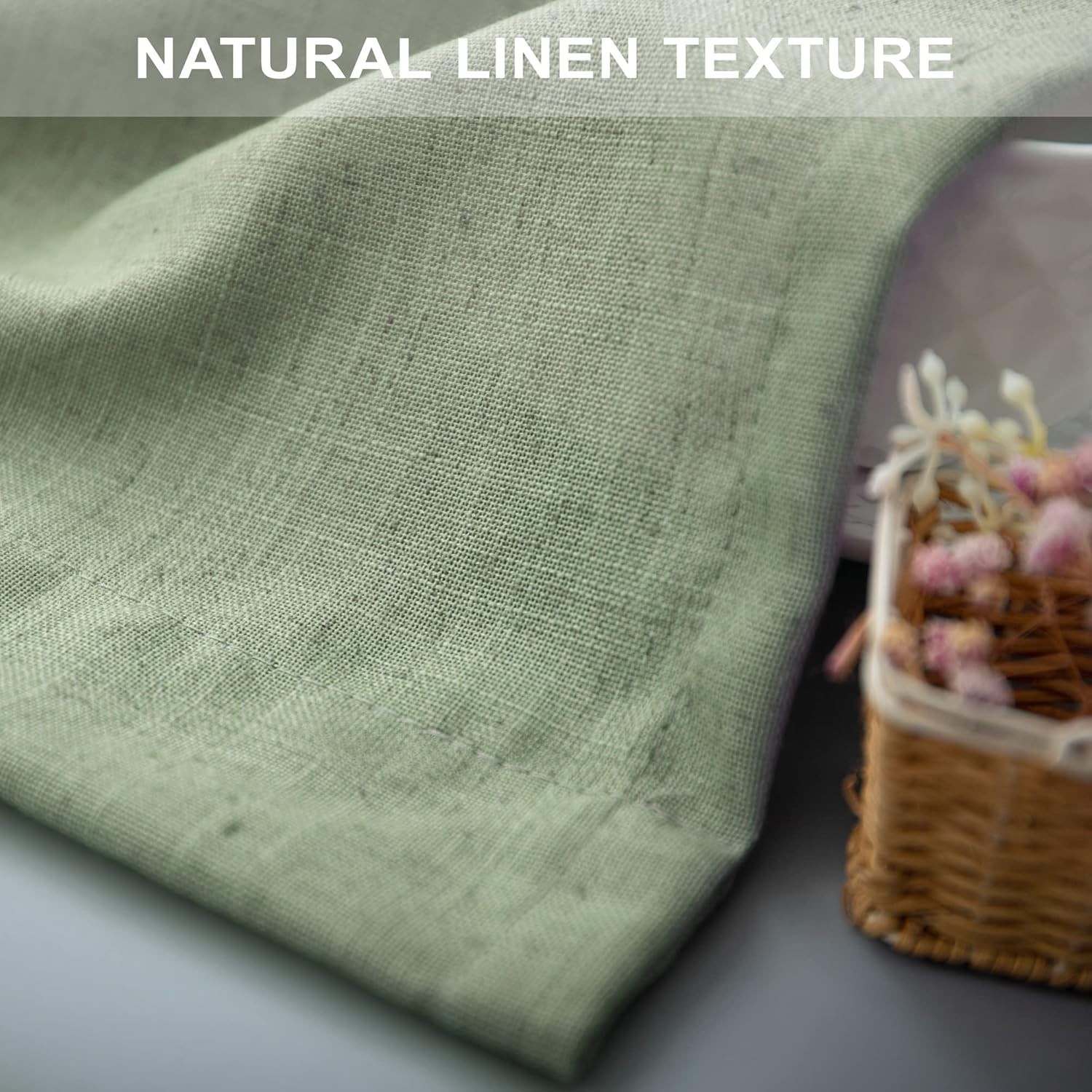 Large Back Tab Pocket Drapes for Living Room – 2 Panels