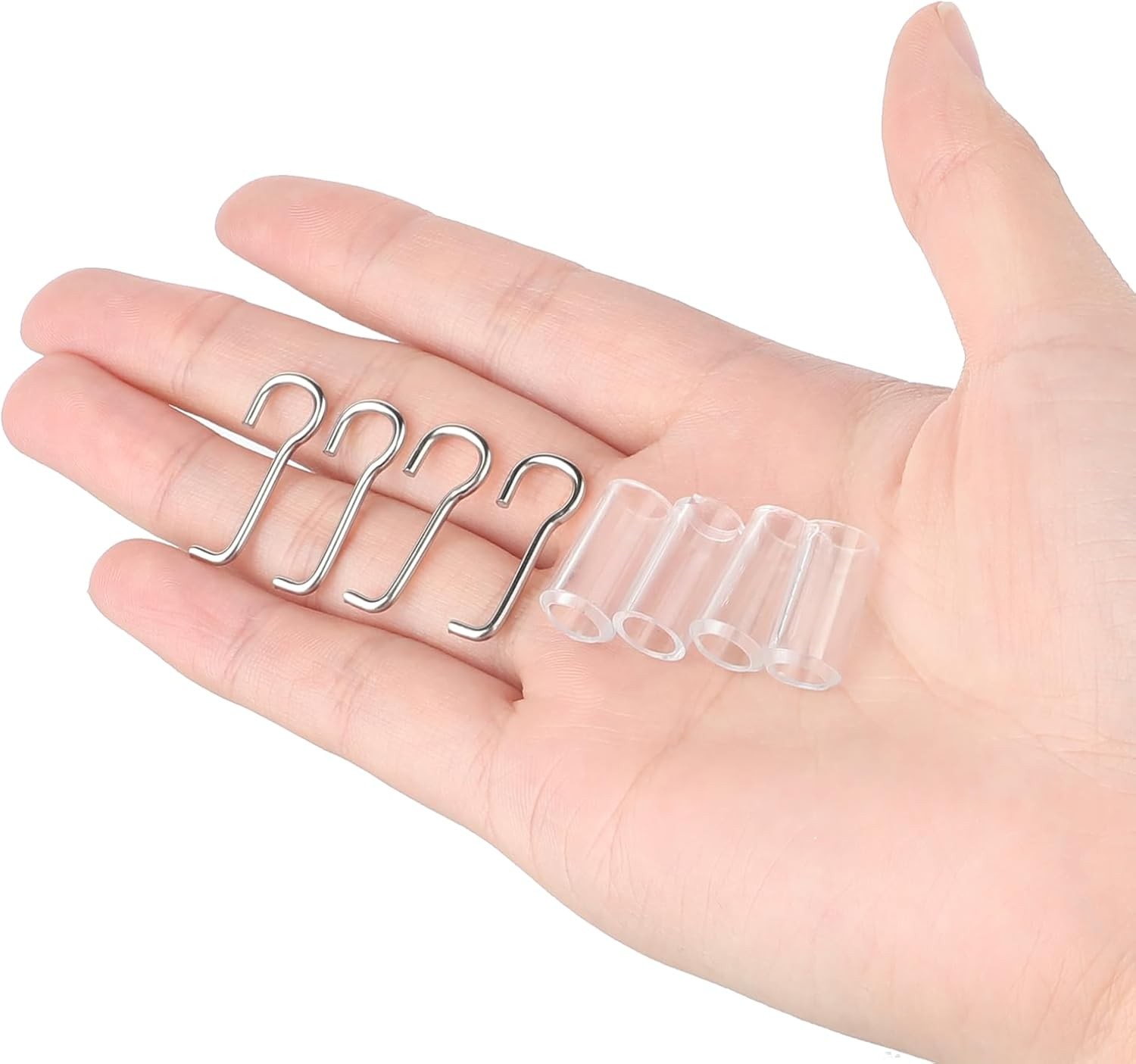 4 Set Horizontal Blinds Replacement Parts with Hook, Wire and Transparent