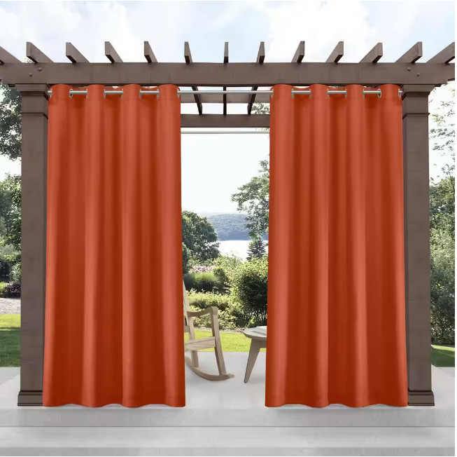 Light Filtering Grommet Top Indoor/Outdoor Curtain, 54 in. x 96 in.