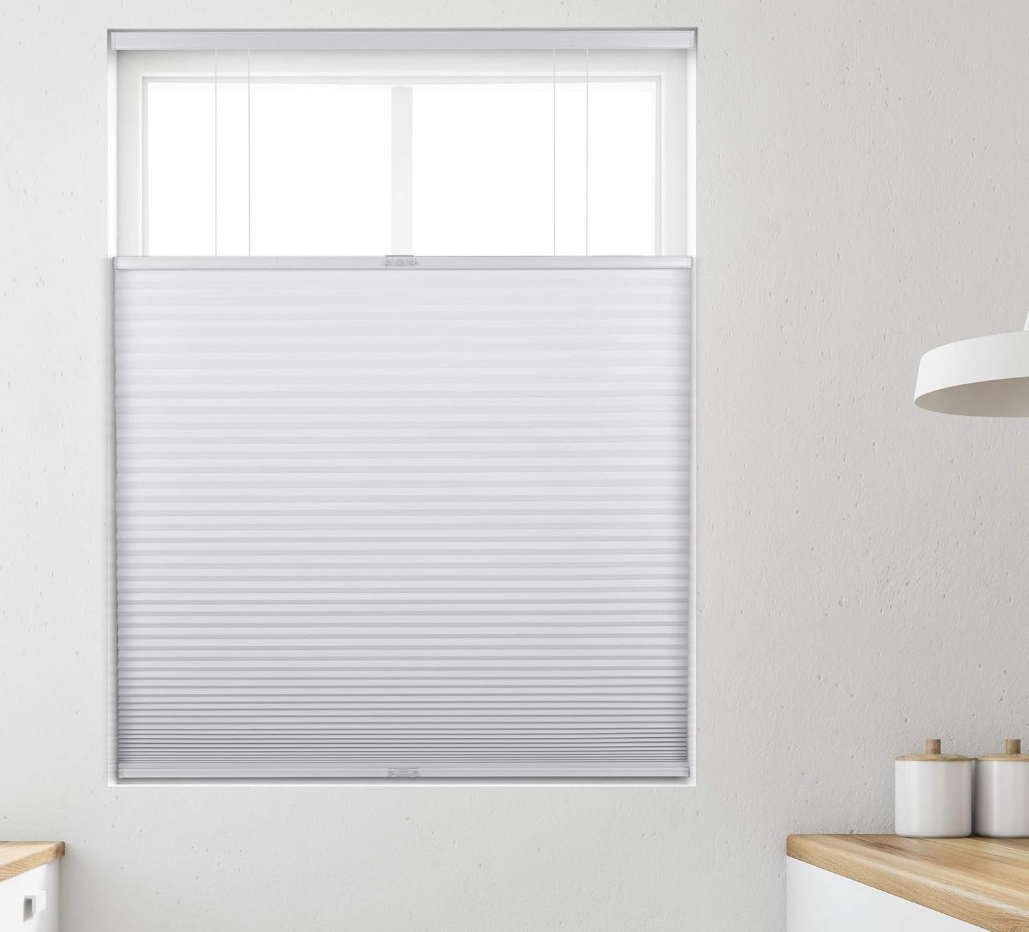 White Light Filtering Top Down Bottom Up Deluxe Cordless Cellular Shades –