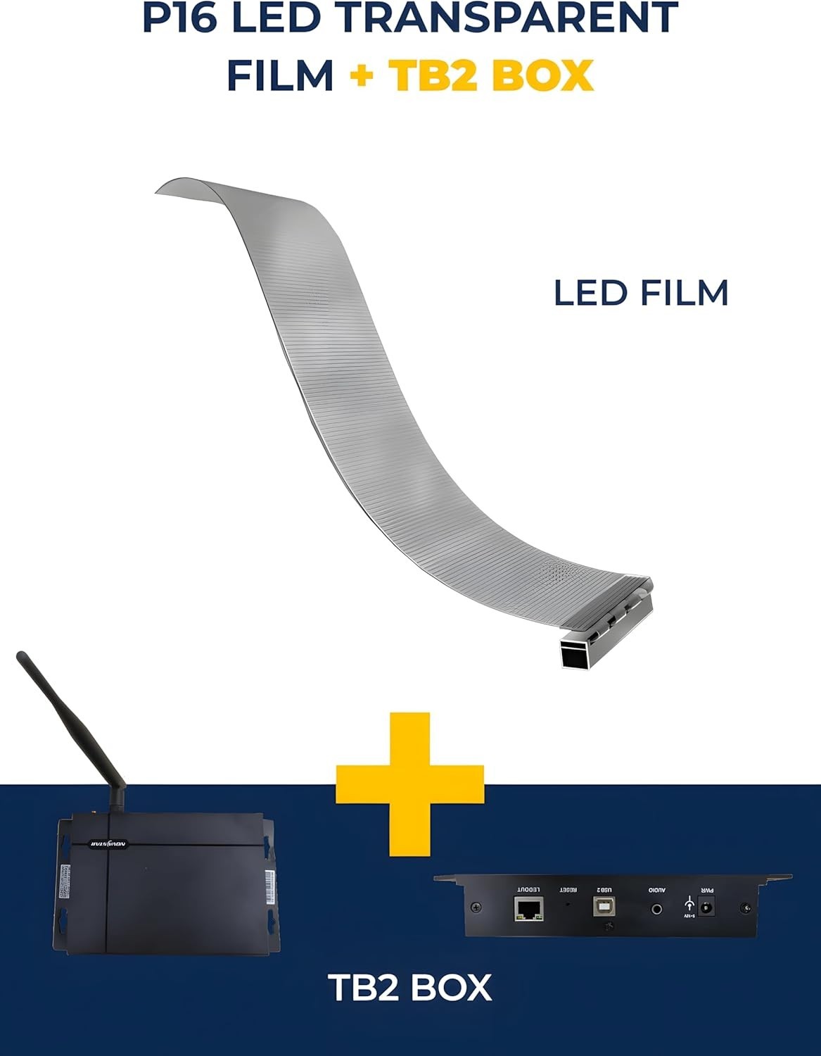 P16 Transparent Flexible LED Film Screen Self Adhesive Retail Window Display