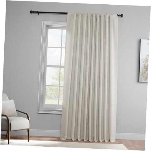 Polyester Extra Wide Room Darkening 100″W x 96″L (Pack of 1) Alabaster Beige