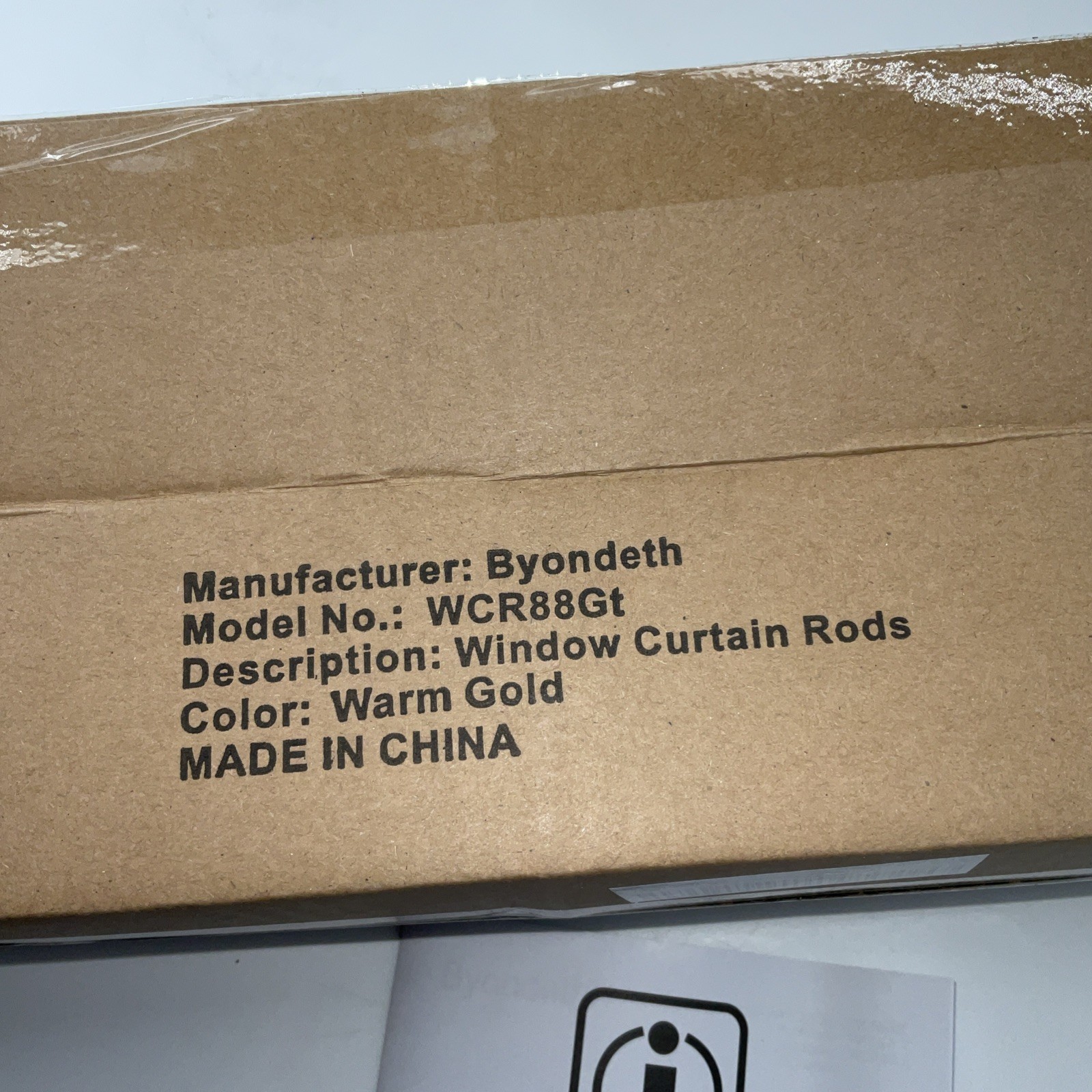 Byondeth Curtain Rods for Windows 16 to 88 Inches Adjustable Length 1 Inch
