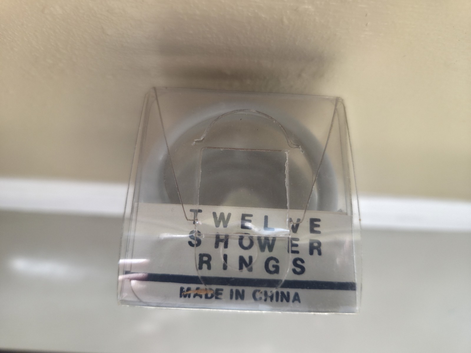 Vintage Light Blue Plastic Shower Curtain Rings Hooks Set of 12 NIP NOS Retro