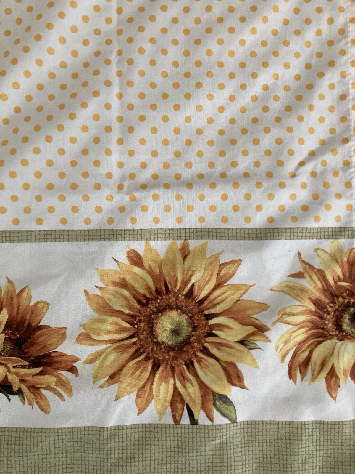 Sunflower Polyester Curtains 2 Set