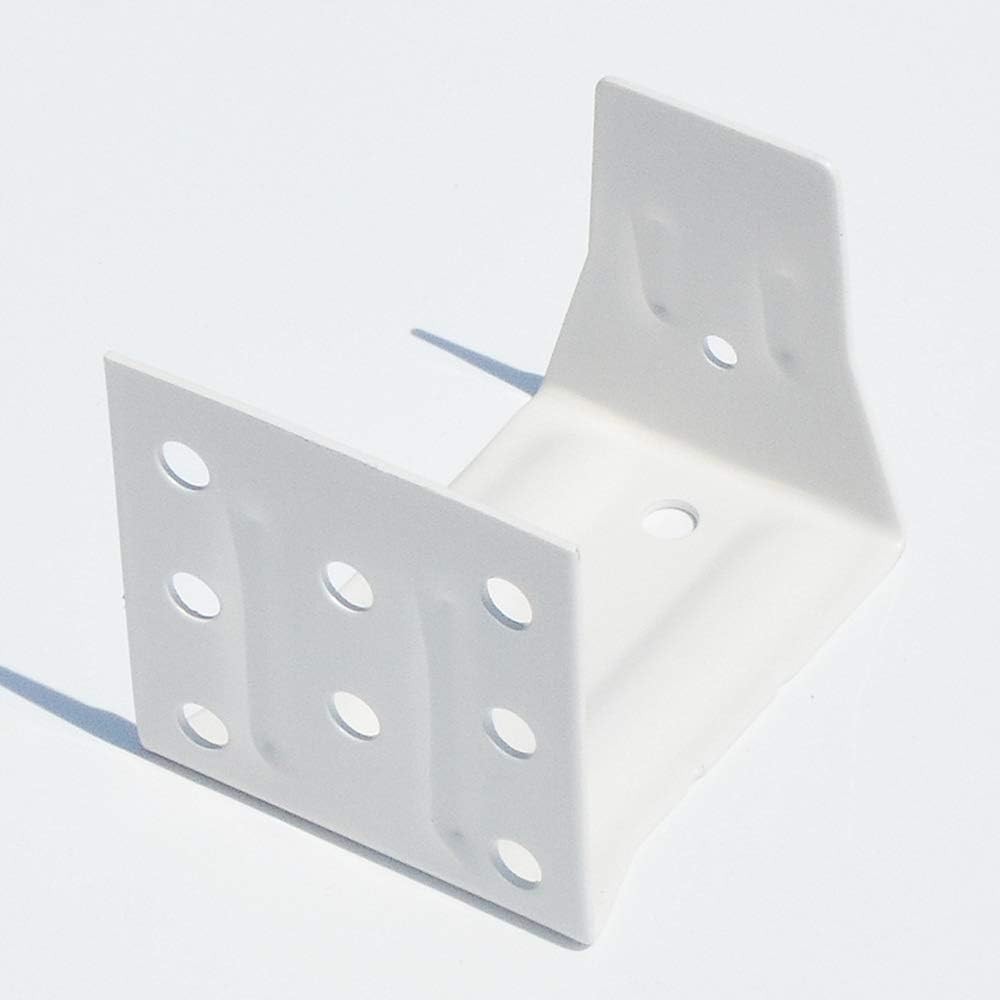 White Alloy Steel Center Support Brackets for 2″ Headrail Blinds – 2 Count