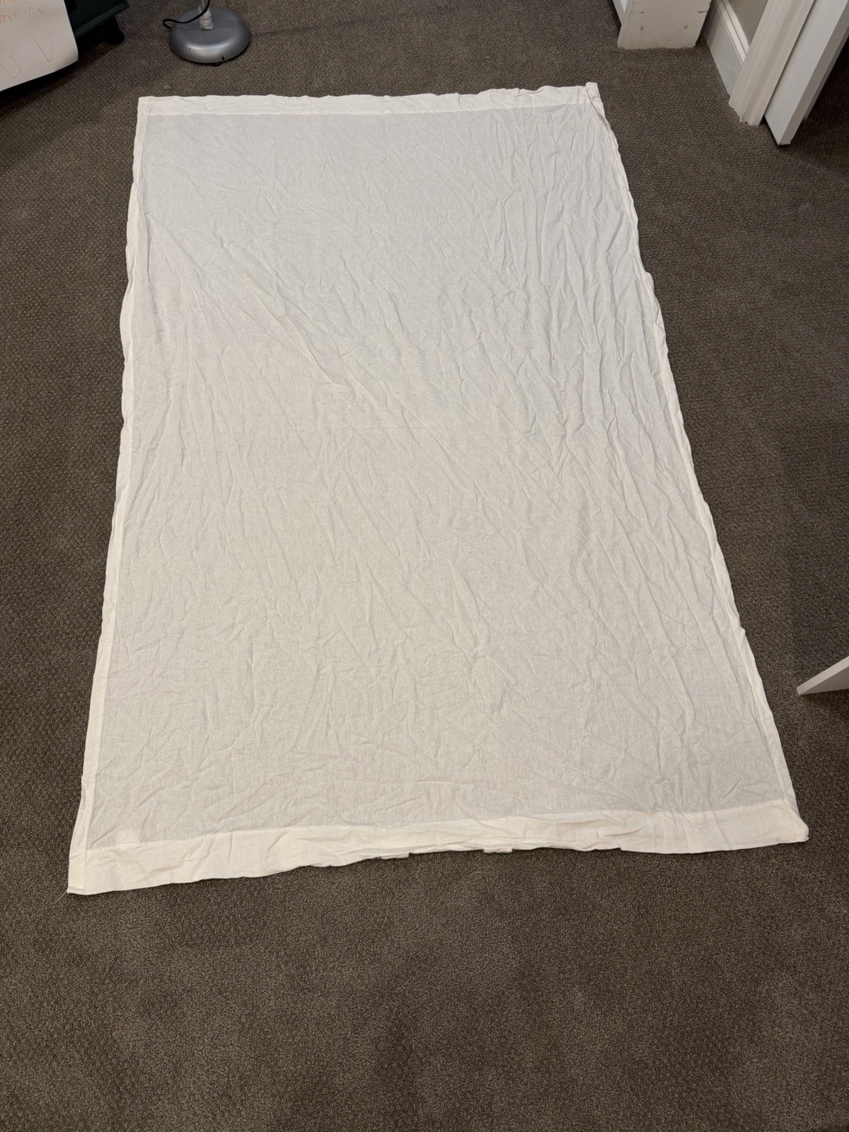Threshold Light Filtering Linen Window Curtain, 1 Panel Per Listing, White