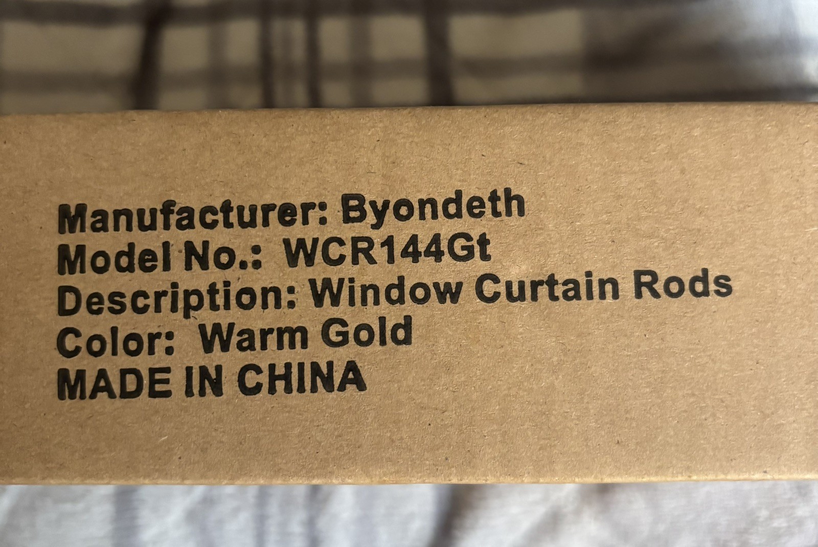 Byondeth Warm Gold Curtain Rods 16” to 144” – Adjustable Length 1 Inch Diameter