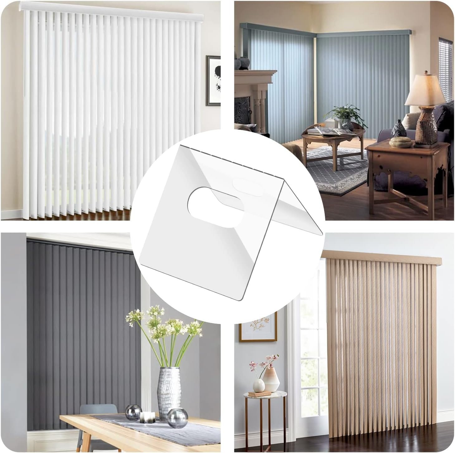 Clear Vertical Blind Repair Tabs 25 Sets Eco Friendly Easy Fix for Damaged Slats