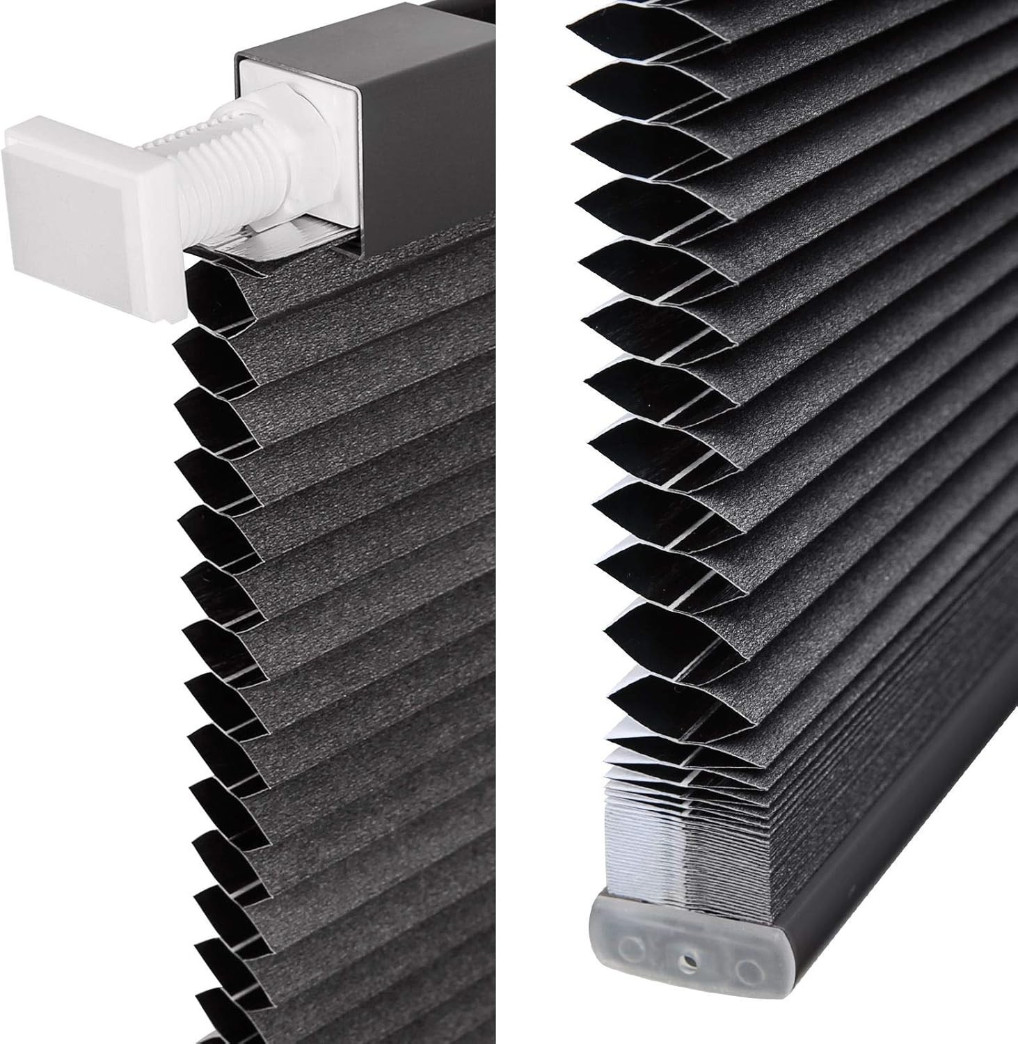 LazBlinds Cordless Cellular Shades, 22 1/2 ” x 64″ Blackout Honeycomb Shades