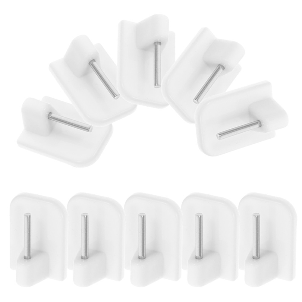 50Pcs Reusable Plastic Curtain Hooks Window Blinds Hanger Set for Daily Use