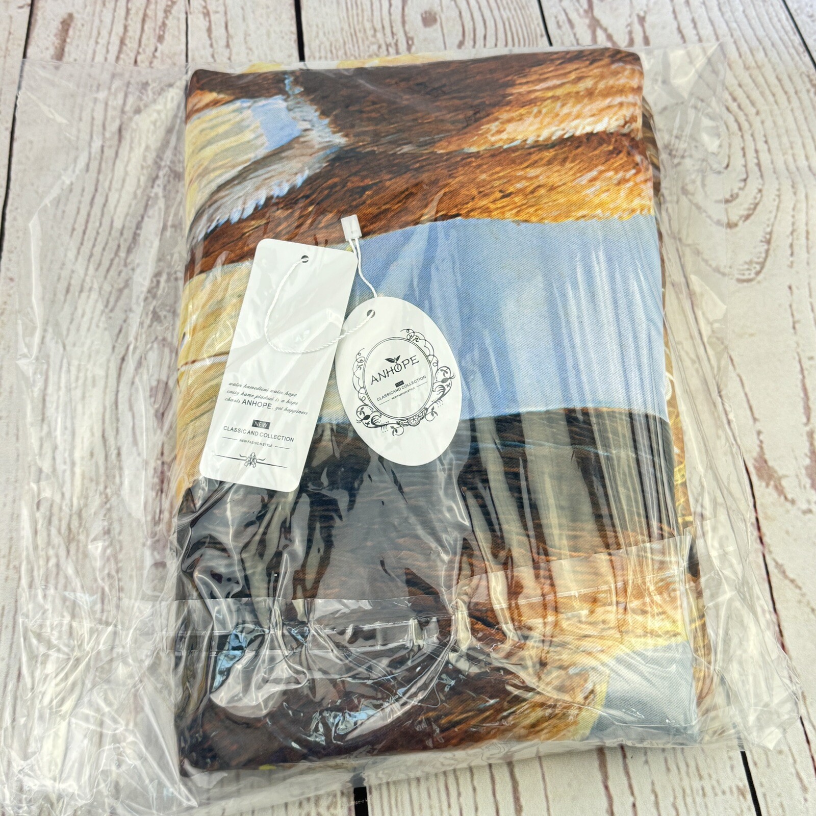 Landscape Curtains with Mountain Lake Forest Print, 2 Panels 42″ x 63″